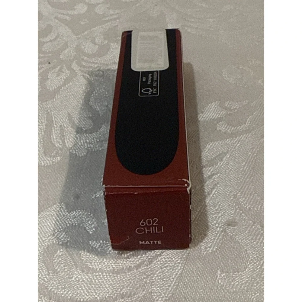 Mac Matte Rouge A Levres Lipstick CHILI #602 Full Size 0.12Oz. 3.5g New Box BA4